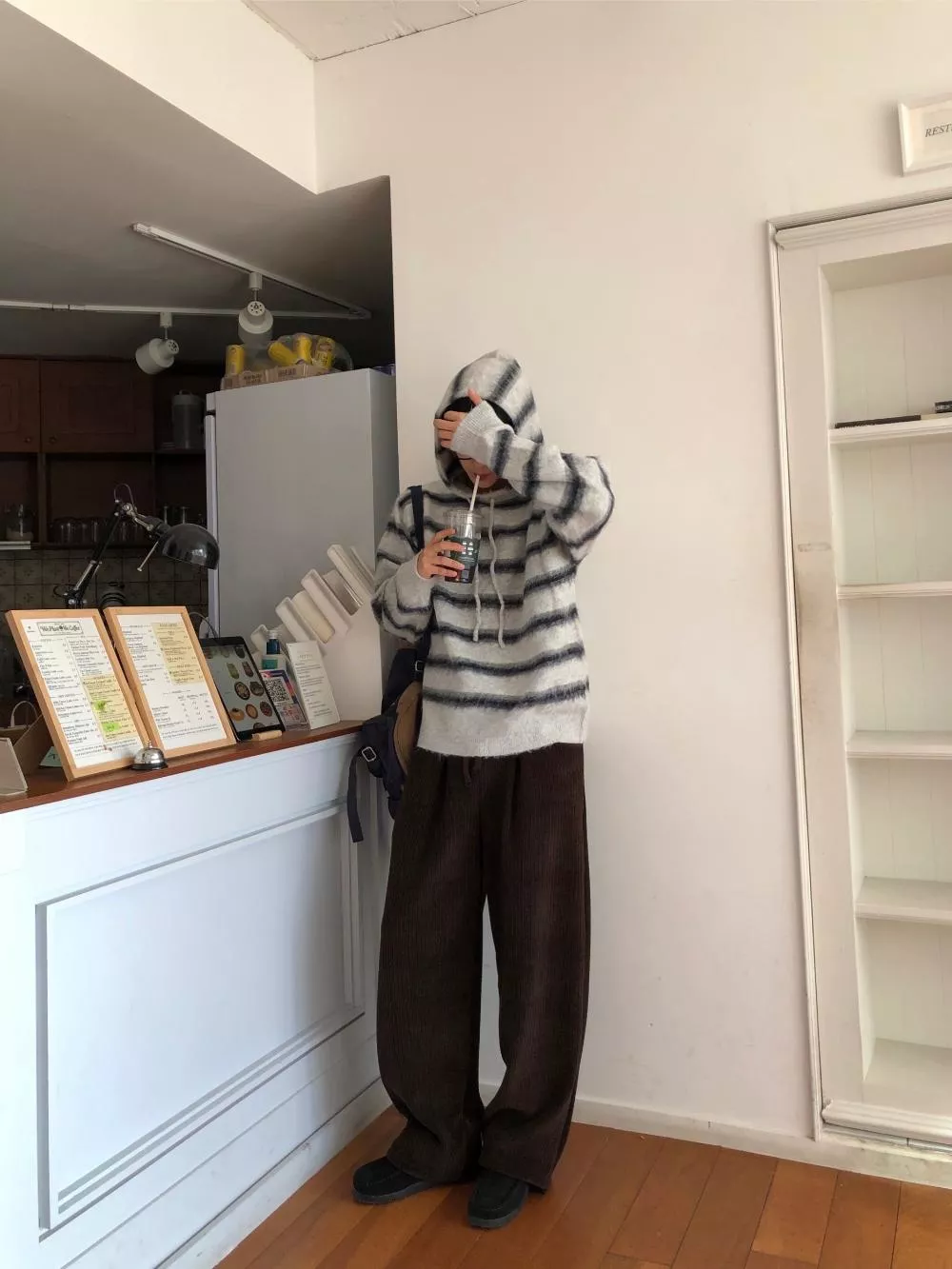 CE18_馬克秋冬 燈芯絨鬆緊褲