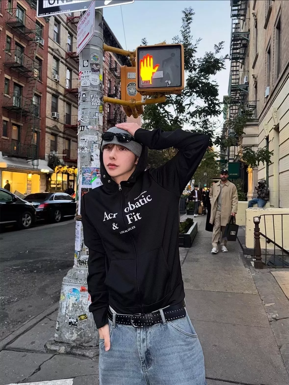 CE20_Cortis會穿的高空跳繩 修身連帽拉鏈上衣