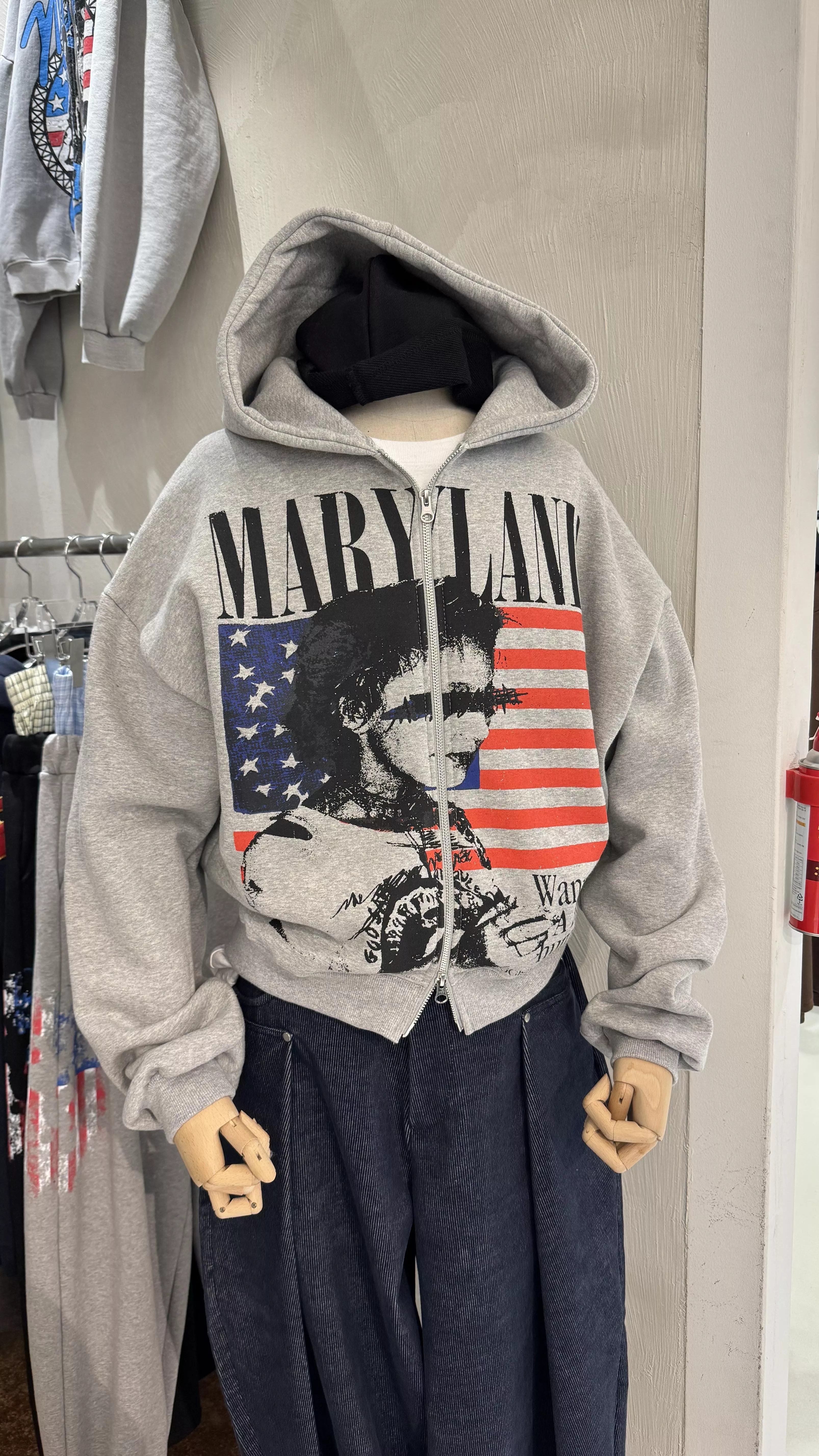 CE22_美式印花 塗鴉夾克