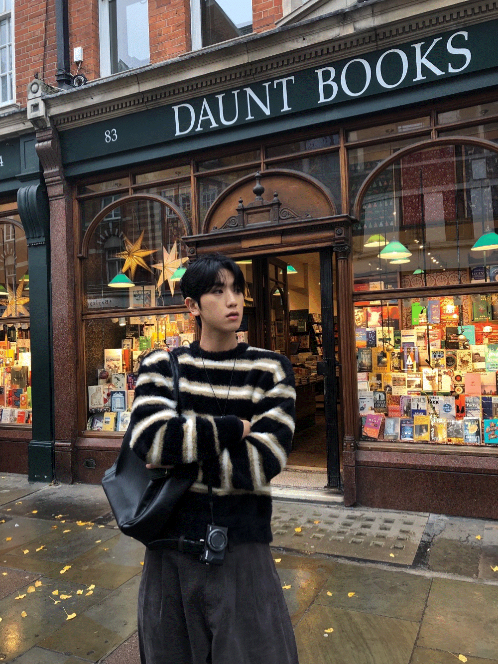 CF16_隨時可能斷貨的 馬海毛條紋針織上衣