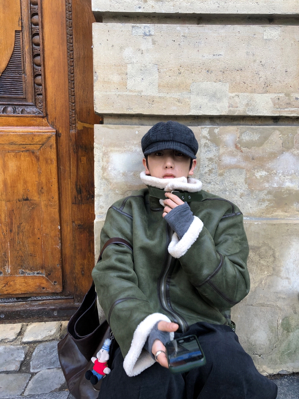 CG11_馬里布 裁剪羊皮立領夾克