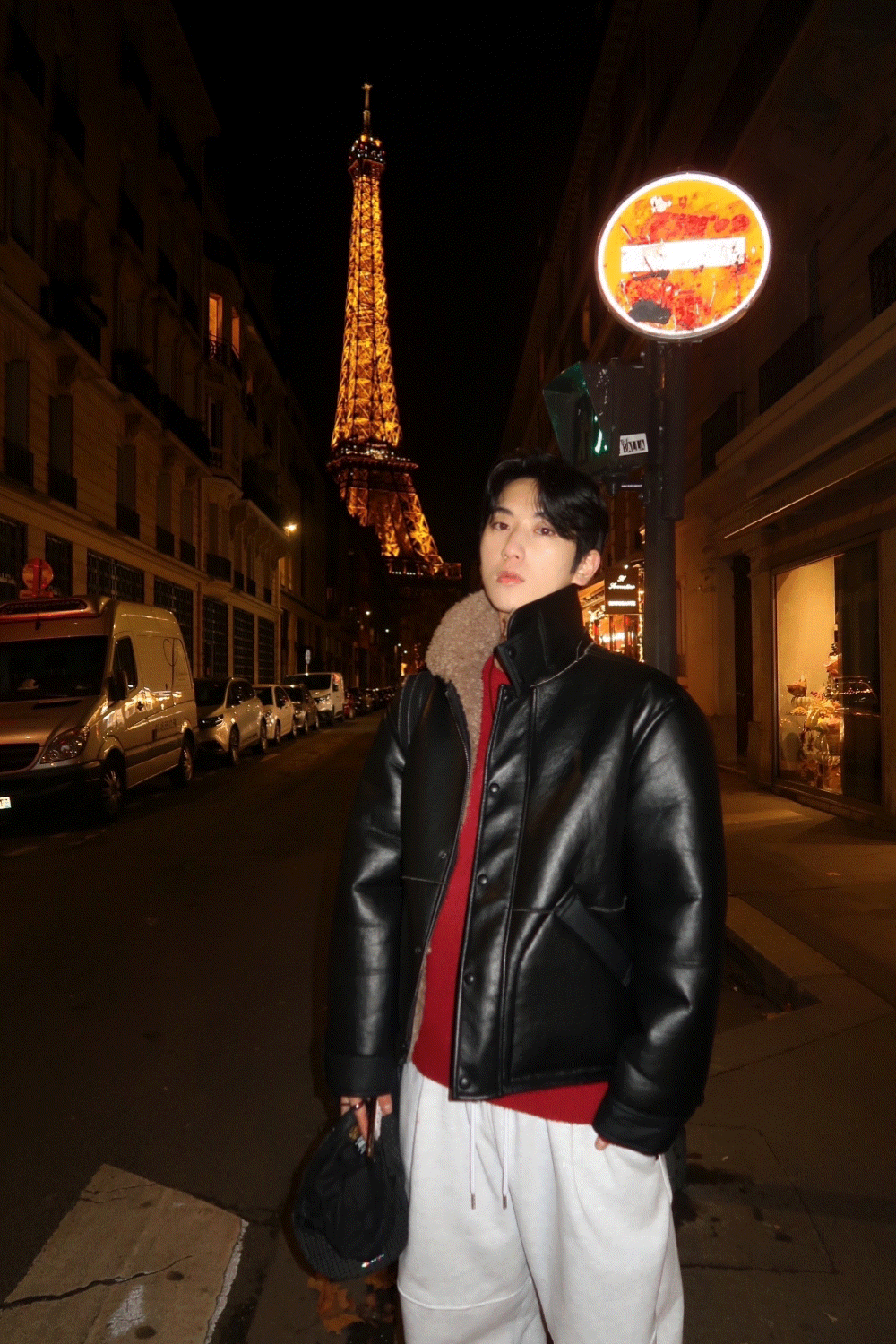 CG21_巴黎鐵塔 啞光羊皮外套