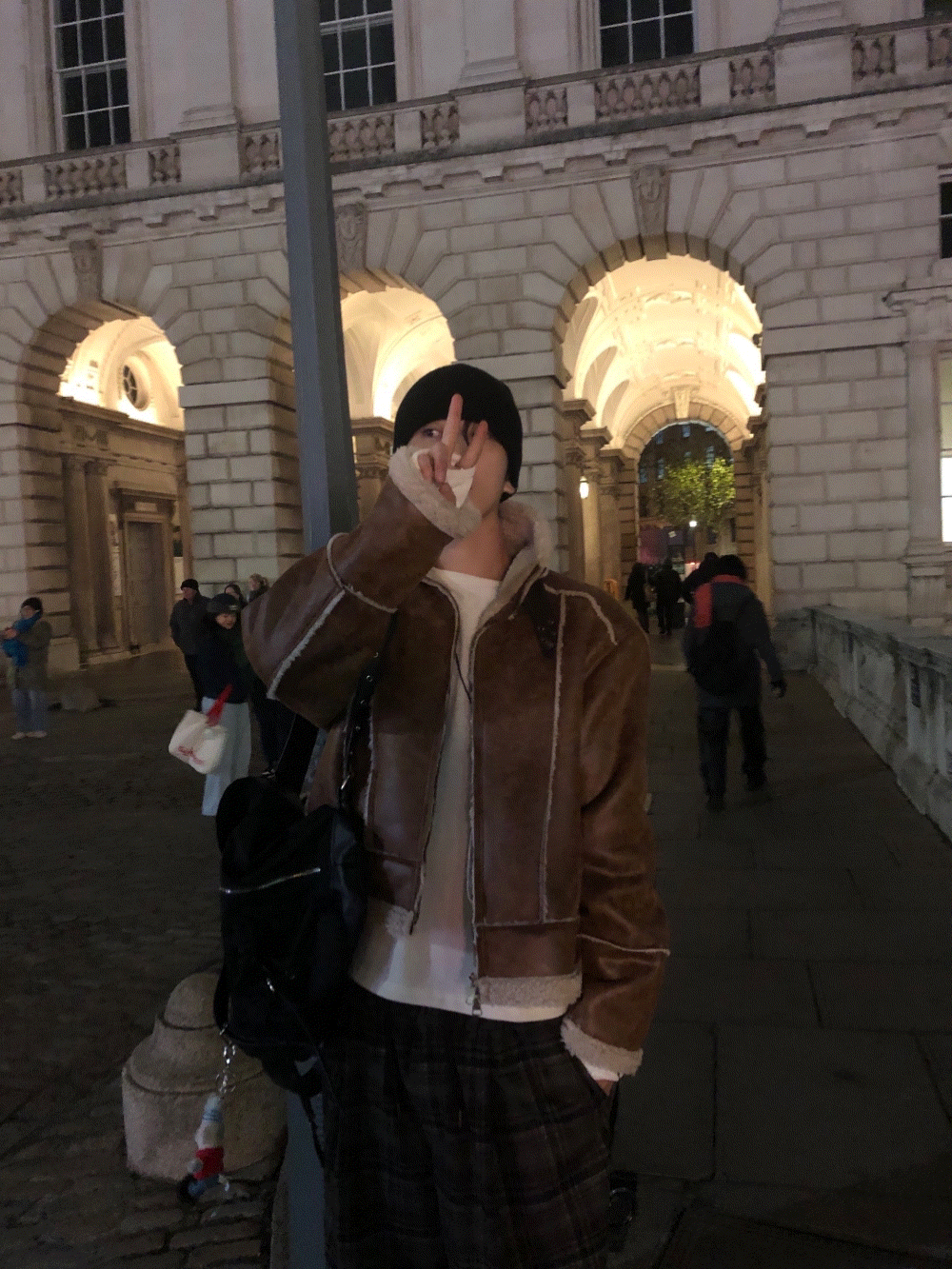 CH01_復古拼接 羊羔毛夾克