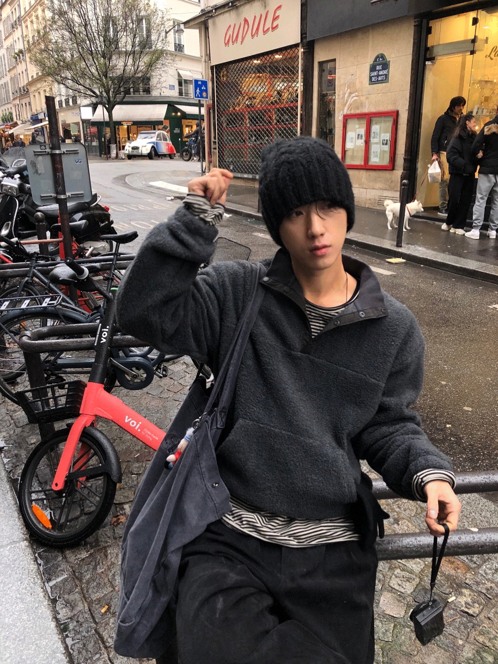 CF05_質感袋鼠絨 鈕扣上衣