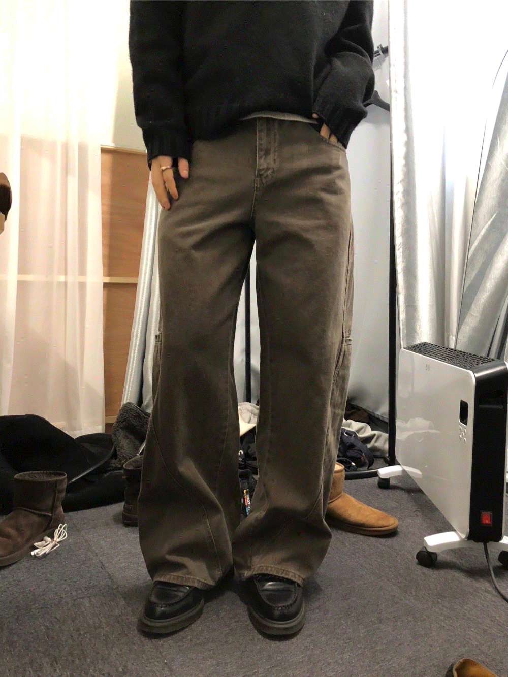 CH20_家居染色 口袋曲線褲