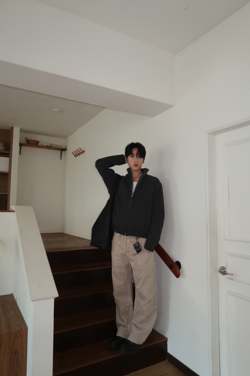 CH23_看過最滿意的 立領針織口袋夾克