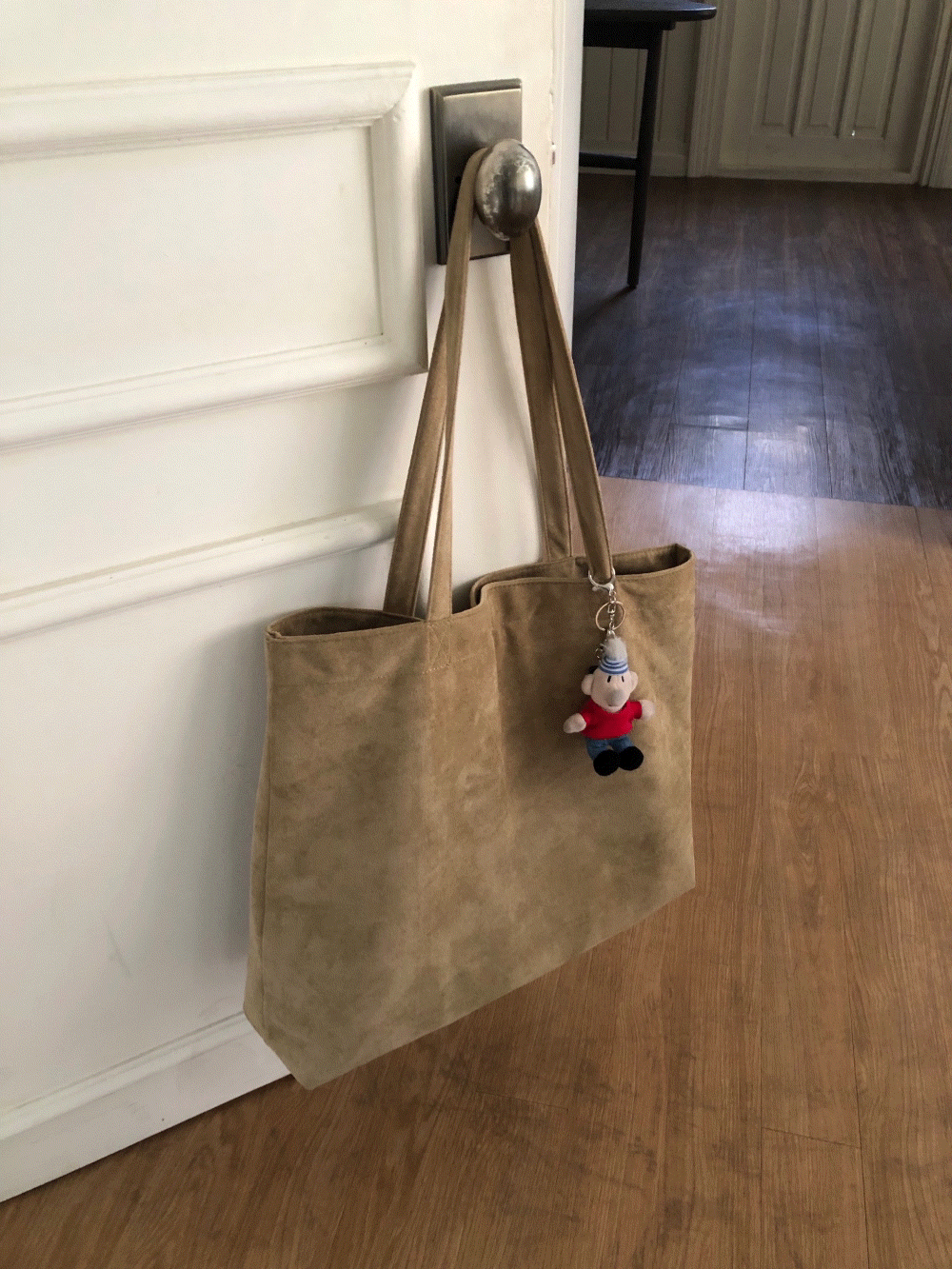 CH24_經典法式感性 麂皮購物袋