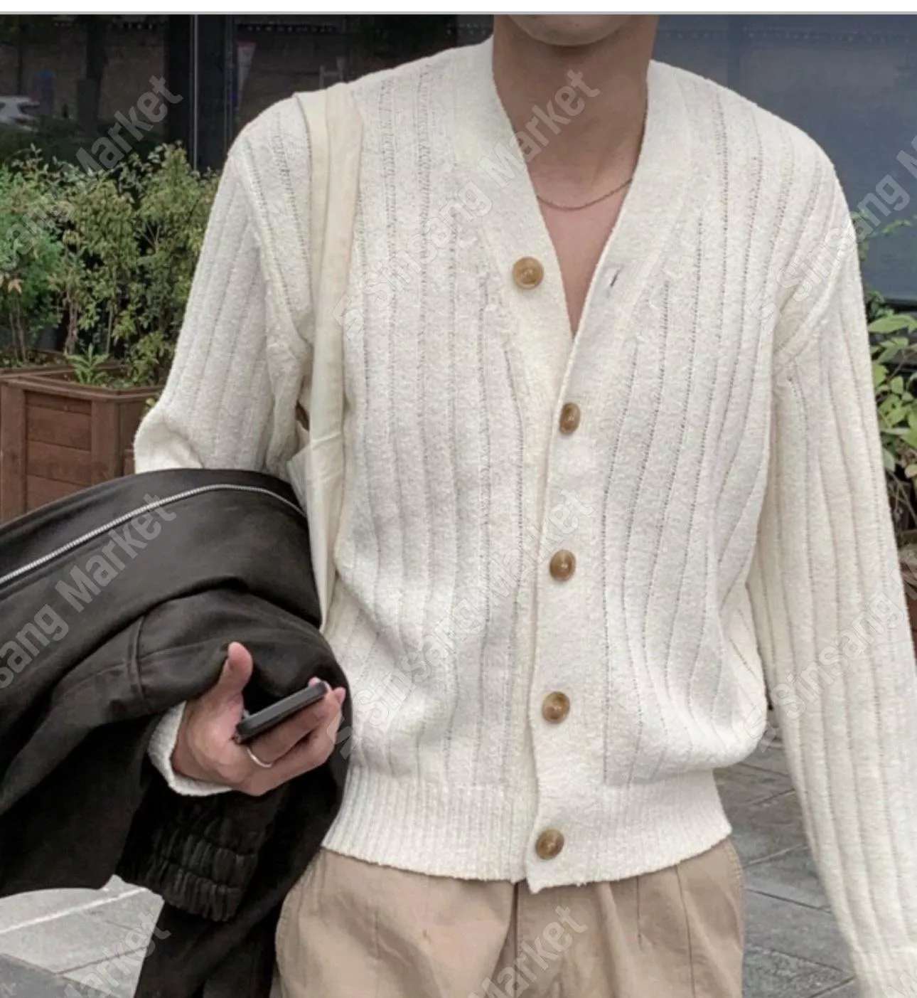 ［季末韓國出清］法羅粗花呢開衫