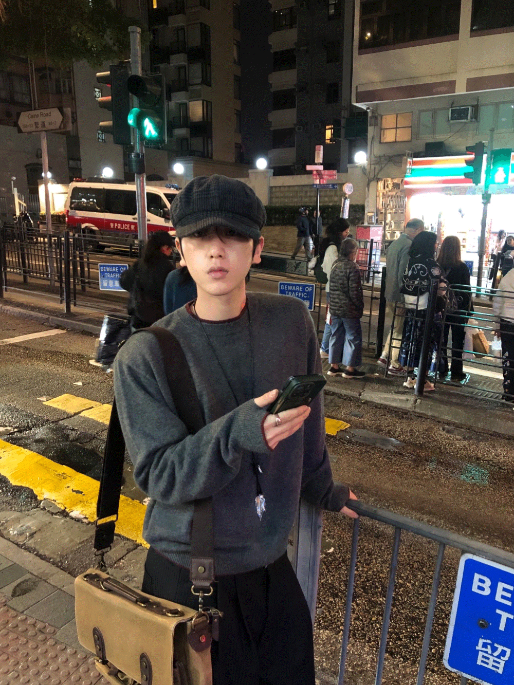 CI02_自留款 拼色疊穿 假兩件針織上衣