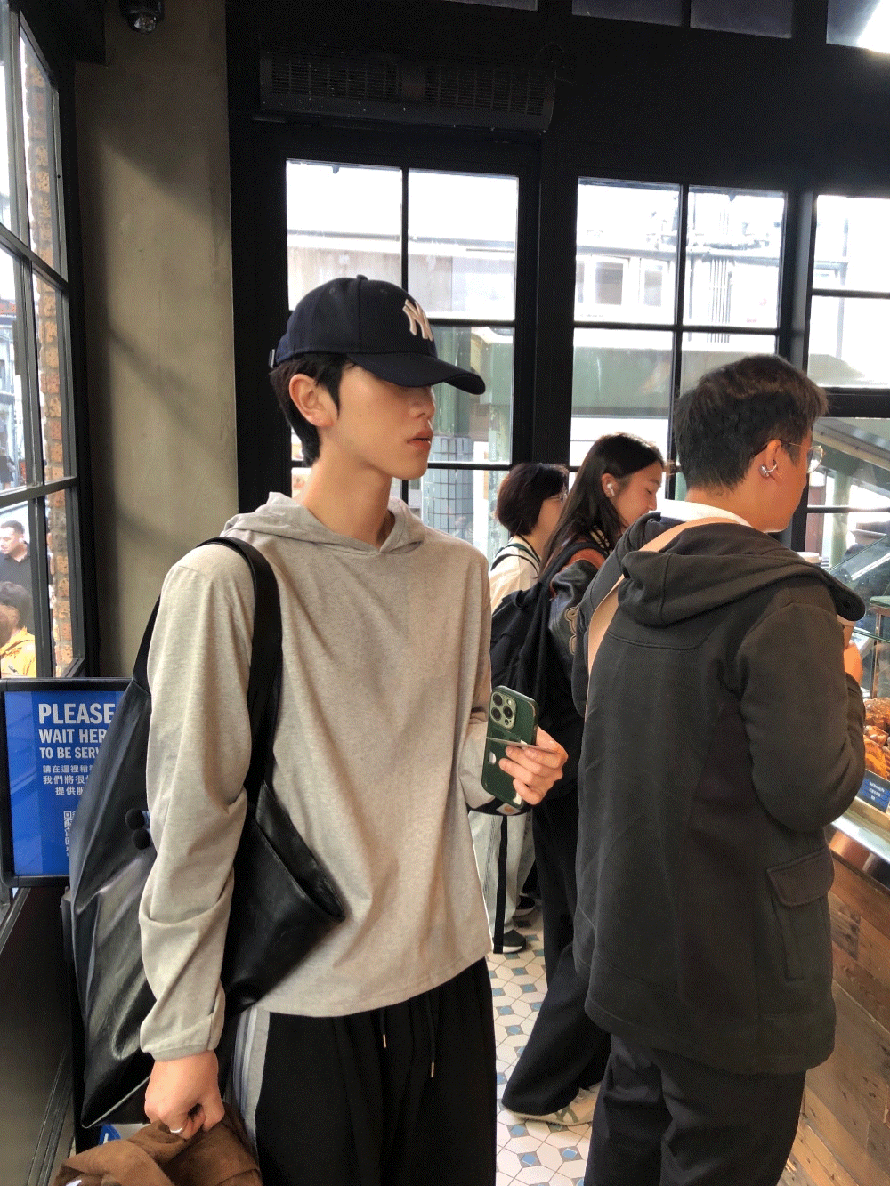 CI03_四季單排扣 短板連帽上衣