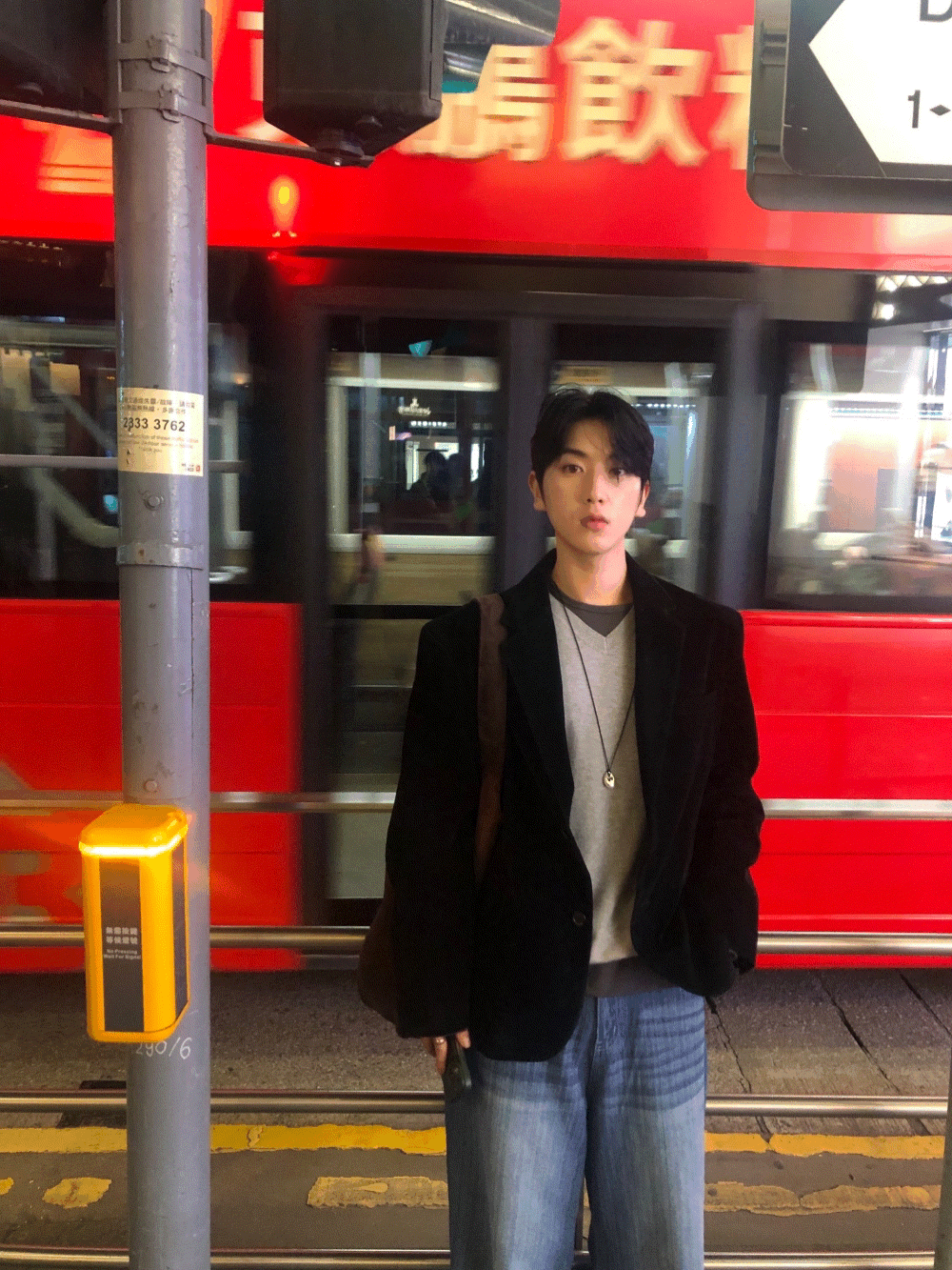 CI04_泰勒絨面革 雙釦麂皮夾克