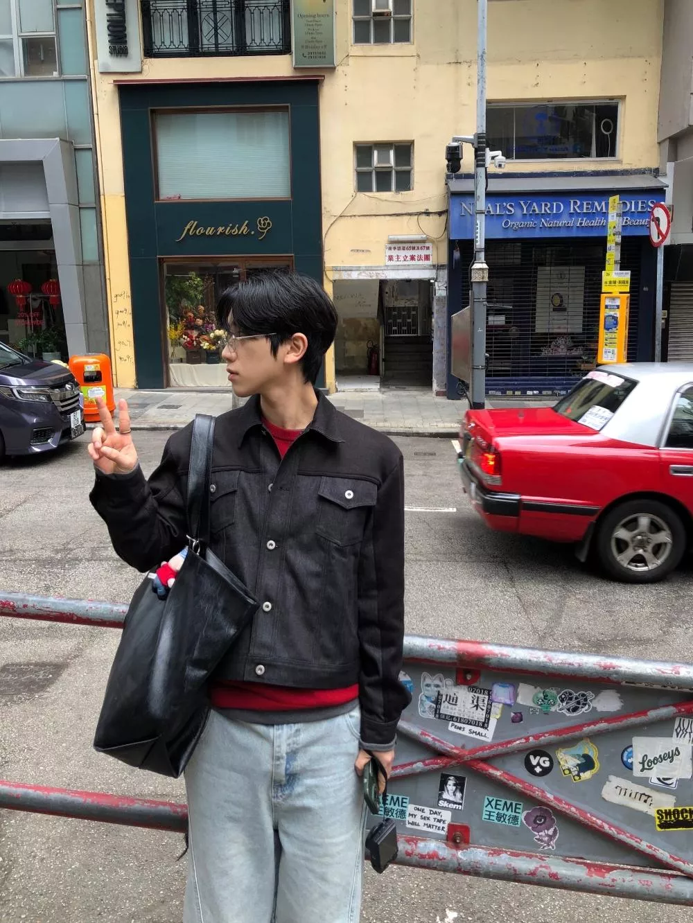 CI07_肥皂針織 丹寧牛仔夾克