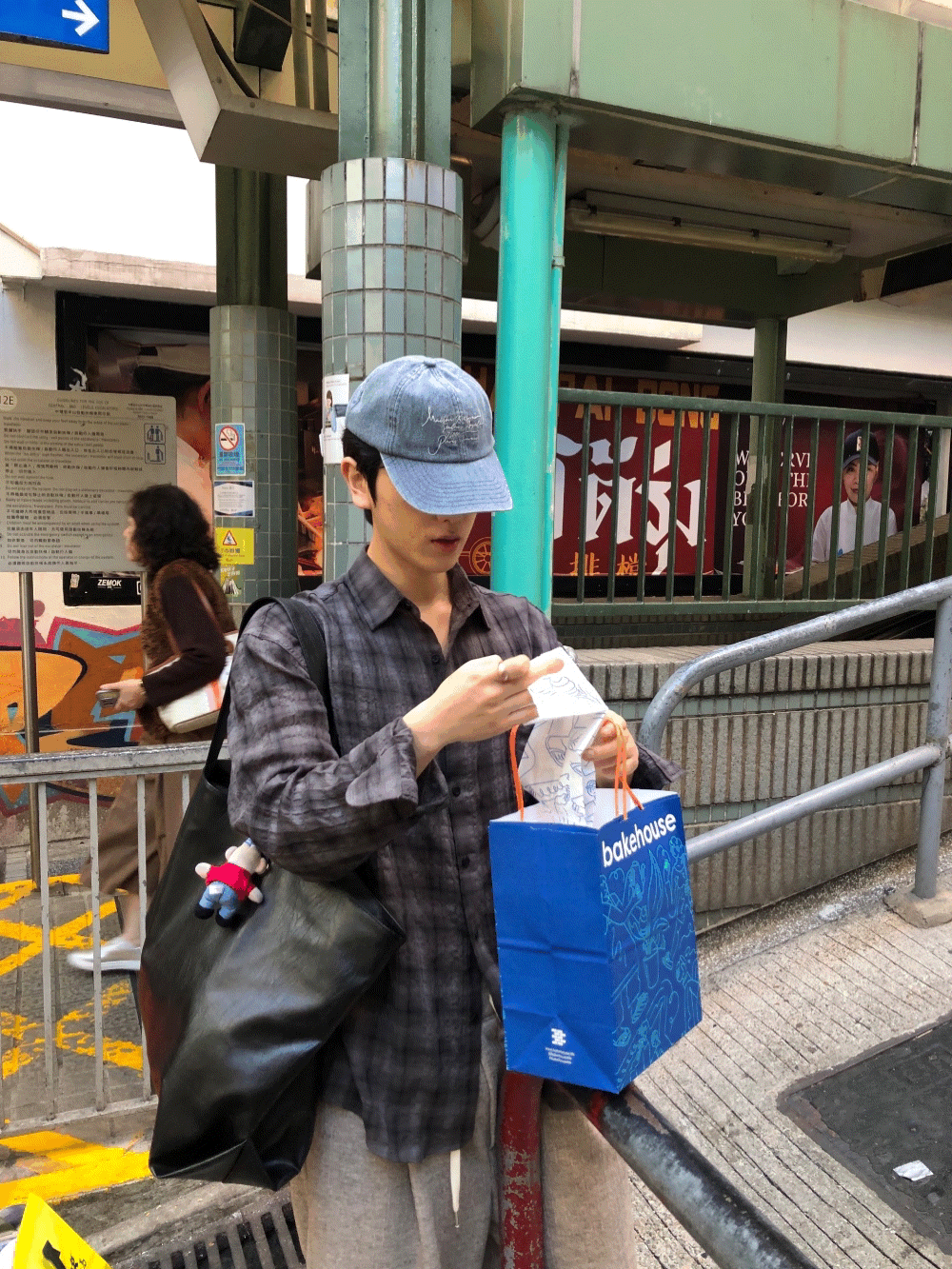 CJ11_時尚overfit 格紋襯衫