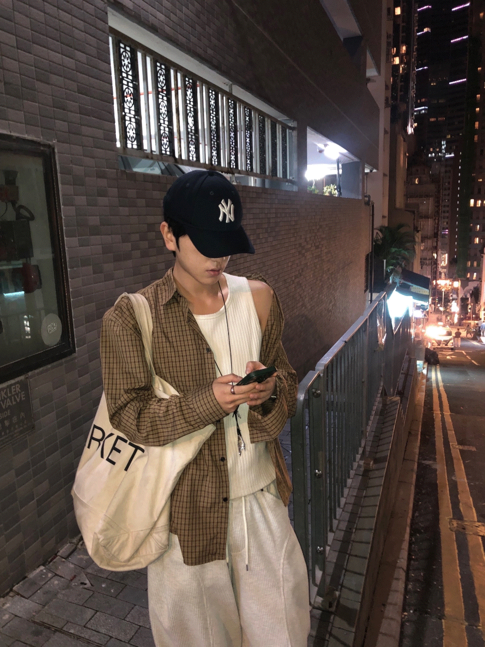 CJ09_復古港風 細格紋襯衫