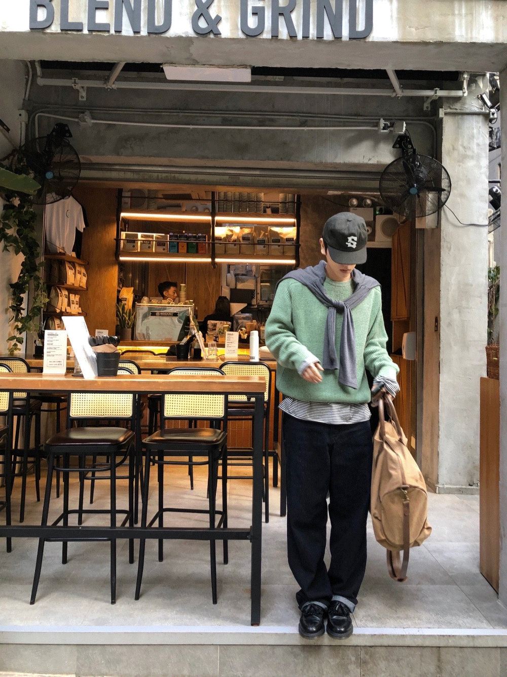 CJ06_星星紋理點綴 水洗牛仔褲