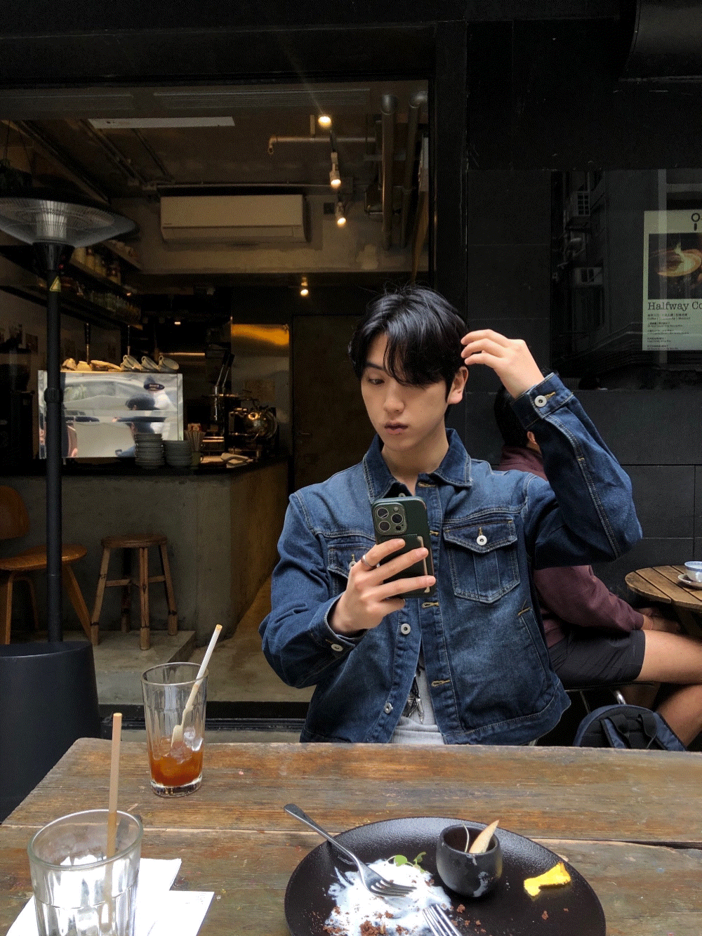 CJ03_城市短版60公分 微漸層牛仔夾克