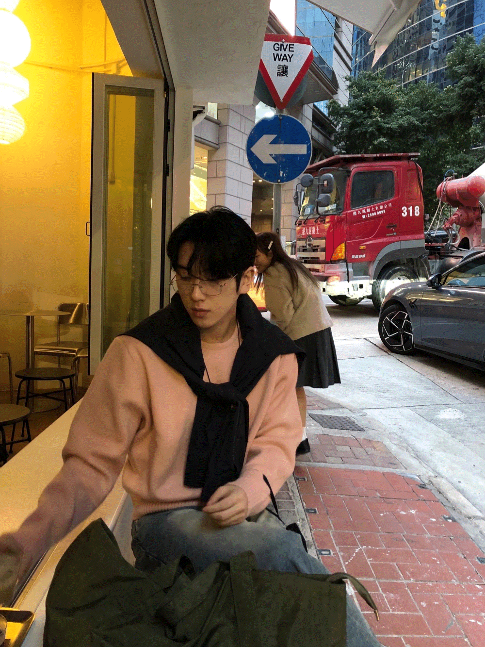 CJ10_吐司邊衣領 短版羊絨針織上衣