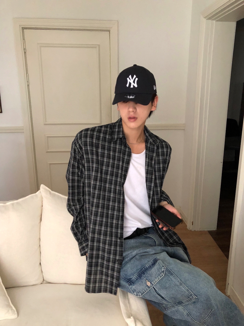 CJ04_經典愛爾蘭 黑色格紋襯衫