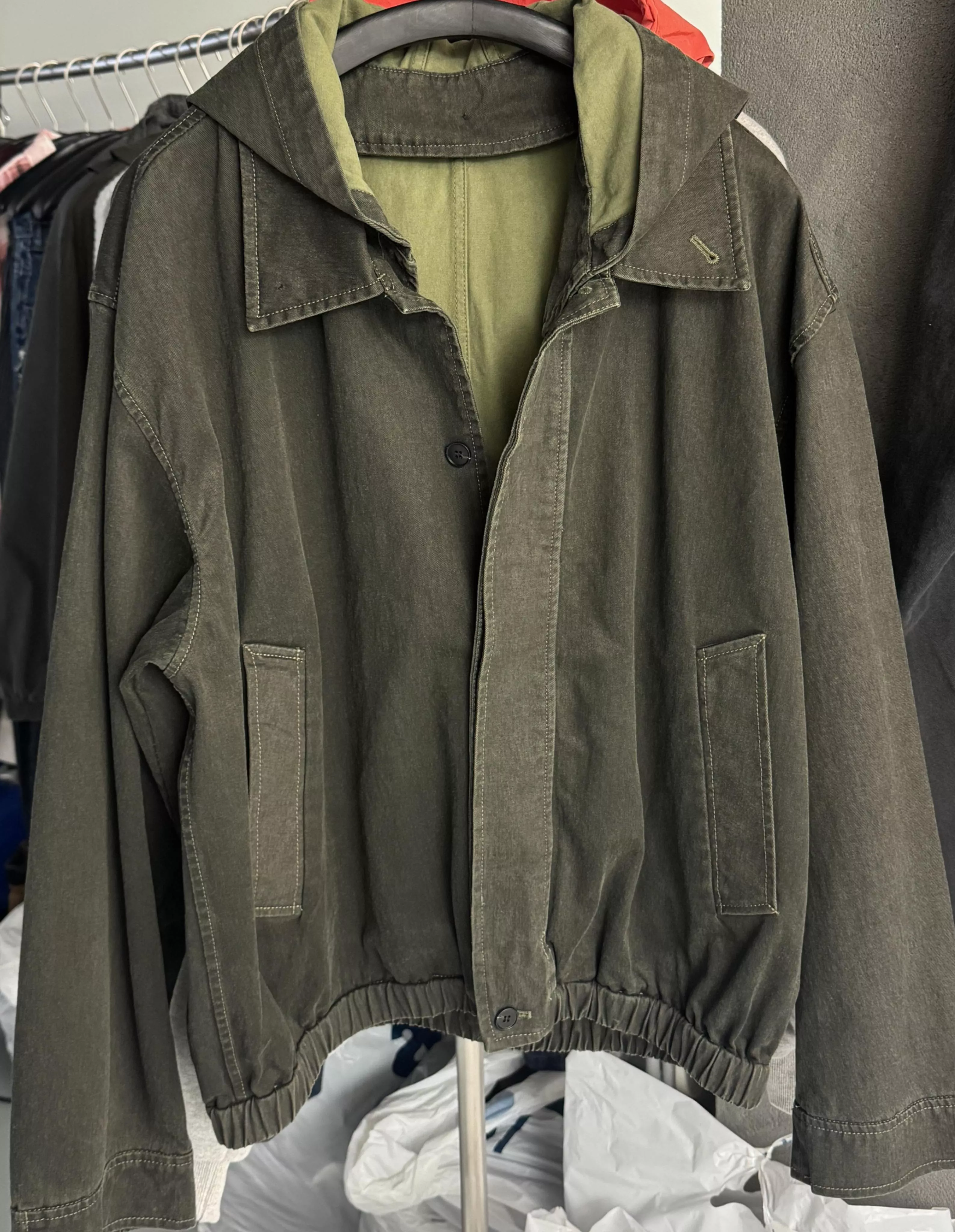 CH23_特殊刷色 復古染色水洗夾克