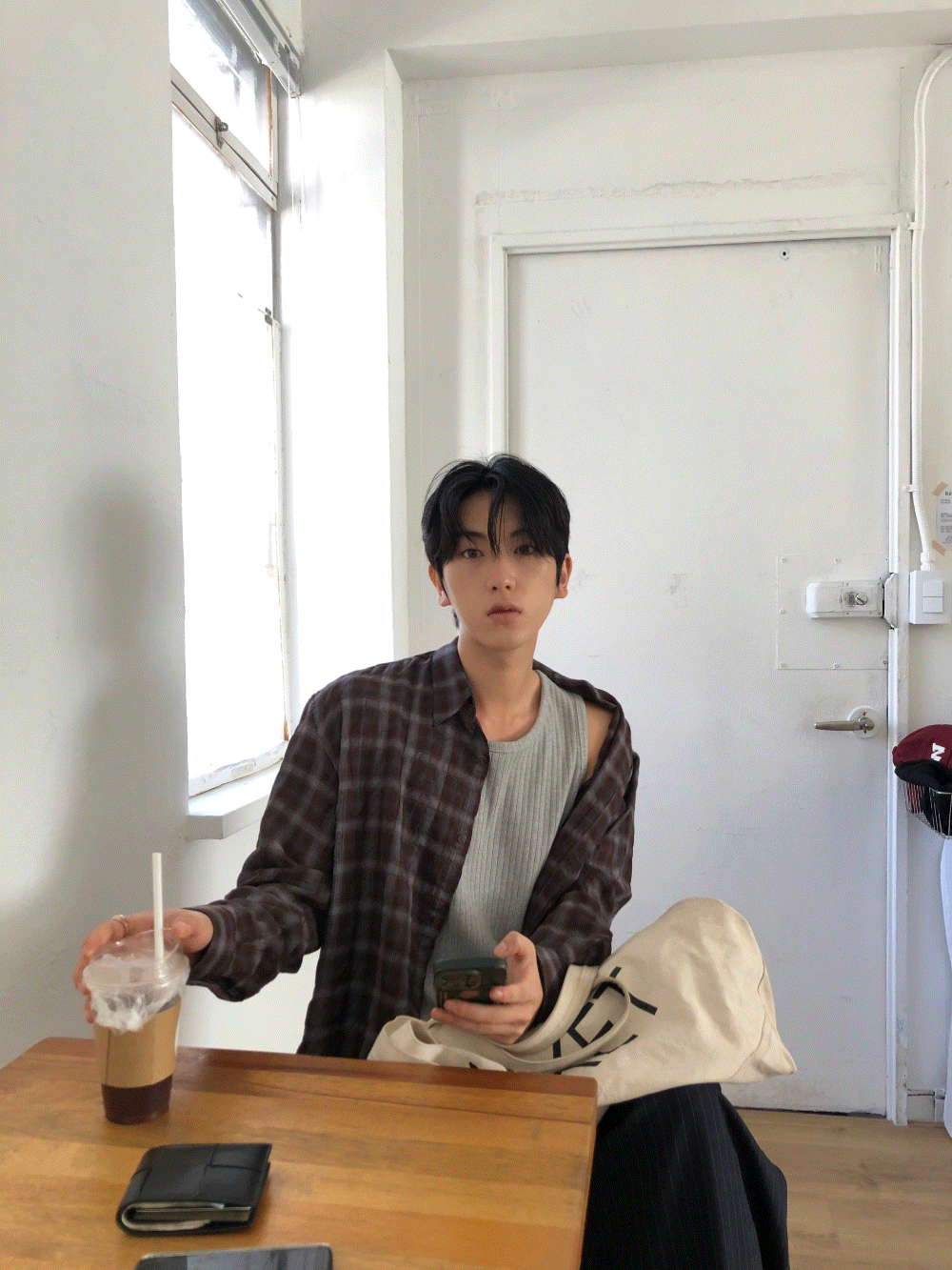 CK20_復古風 洋子格紋襯衫
