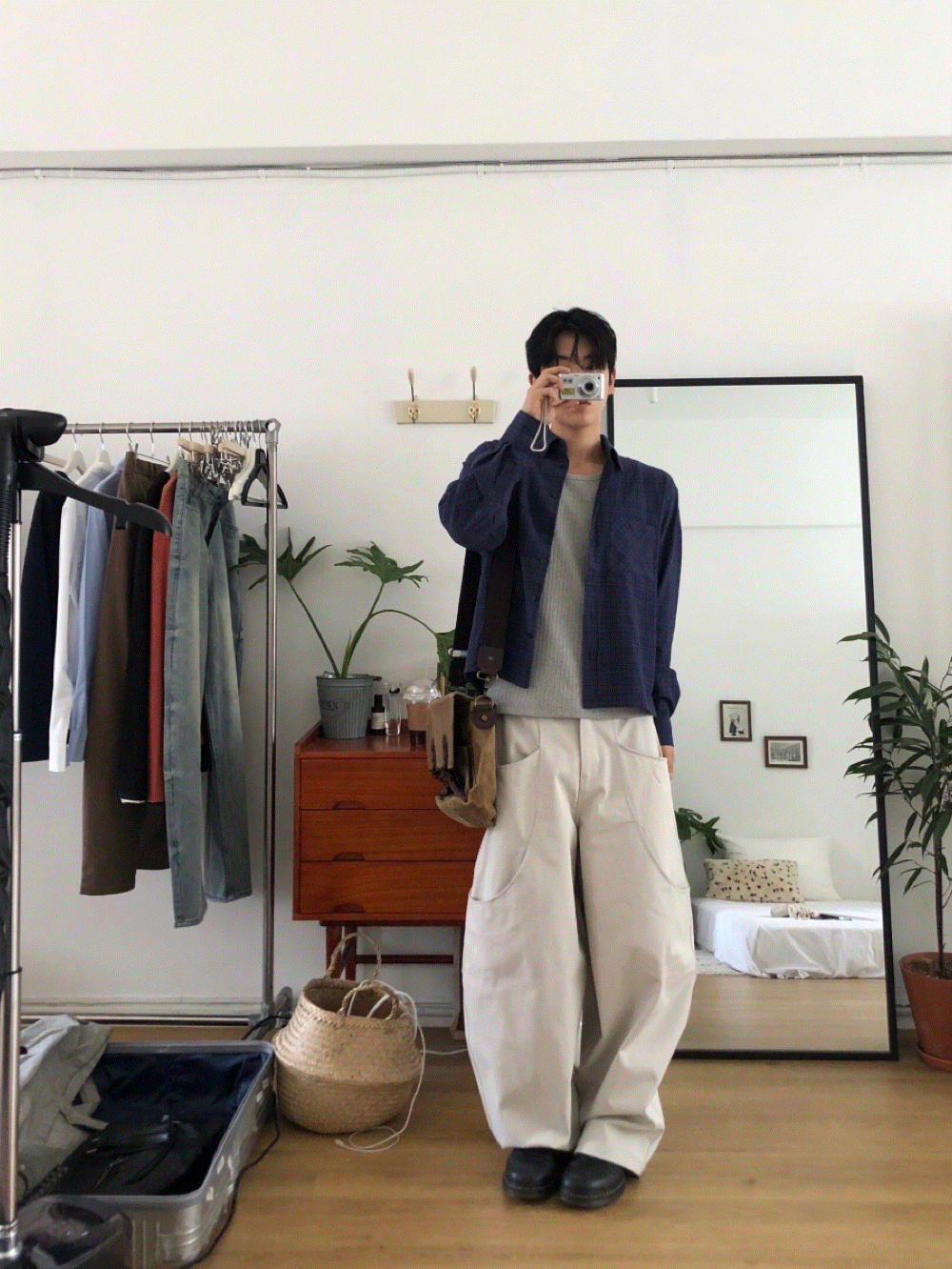 CK24_馬克雙口袋 氣球棉褲