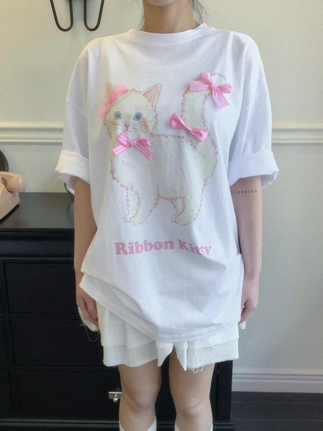 Ribbon Kitty tee