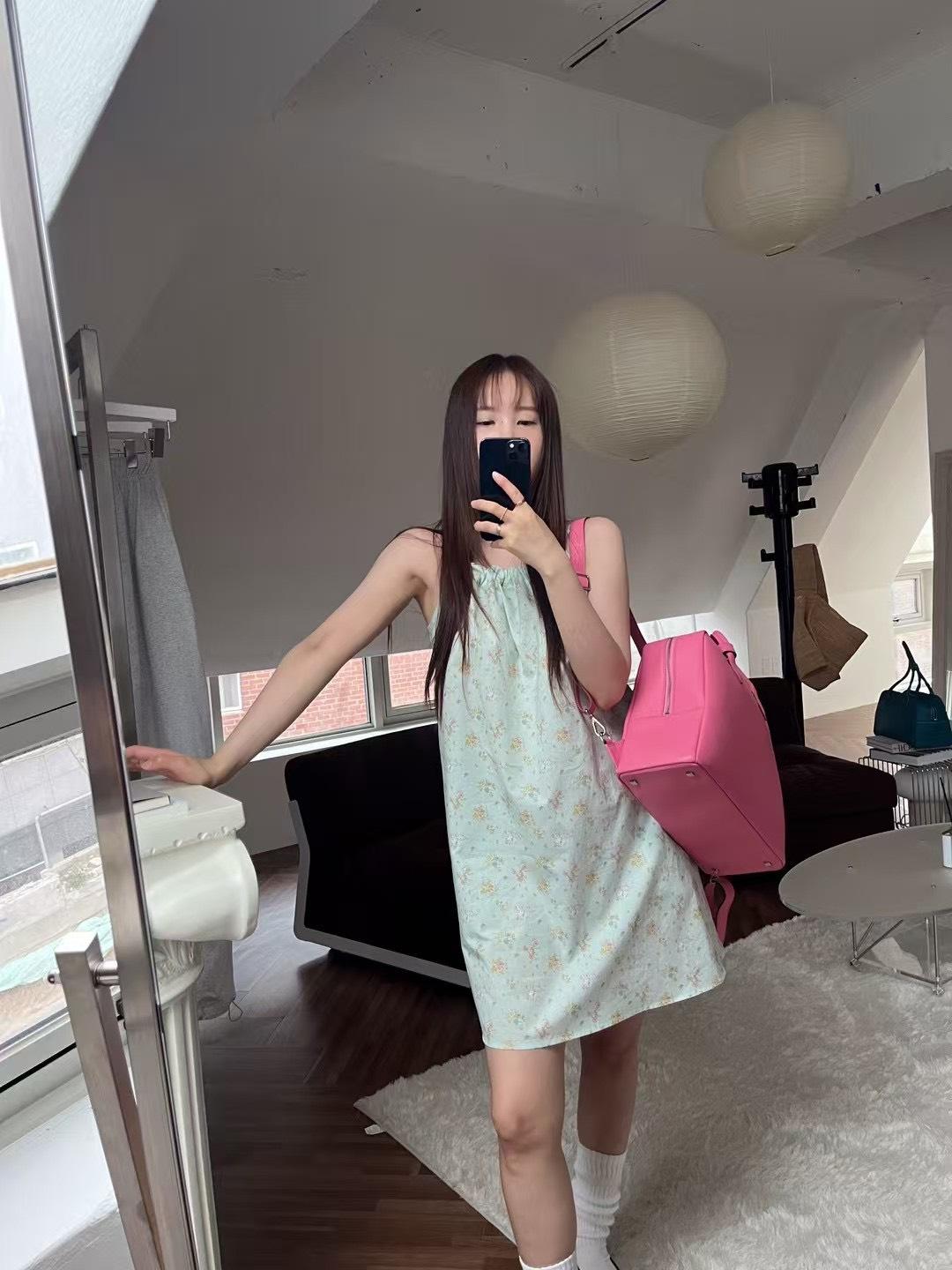 碎花細肩帶洋裝