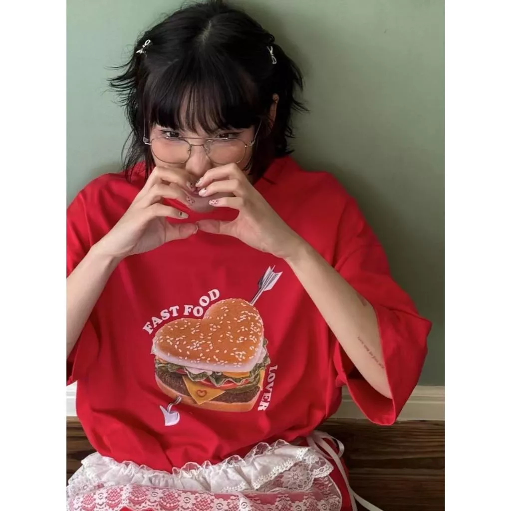 fast food lover短袖t