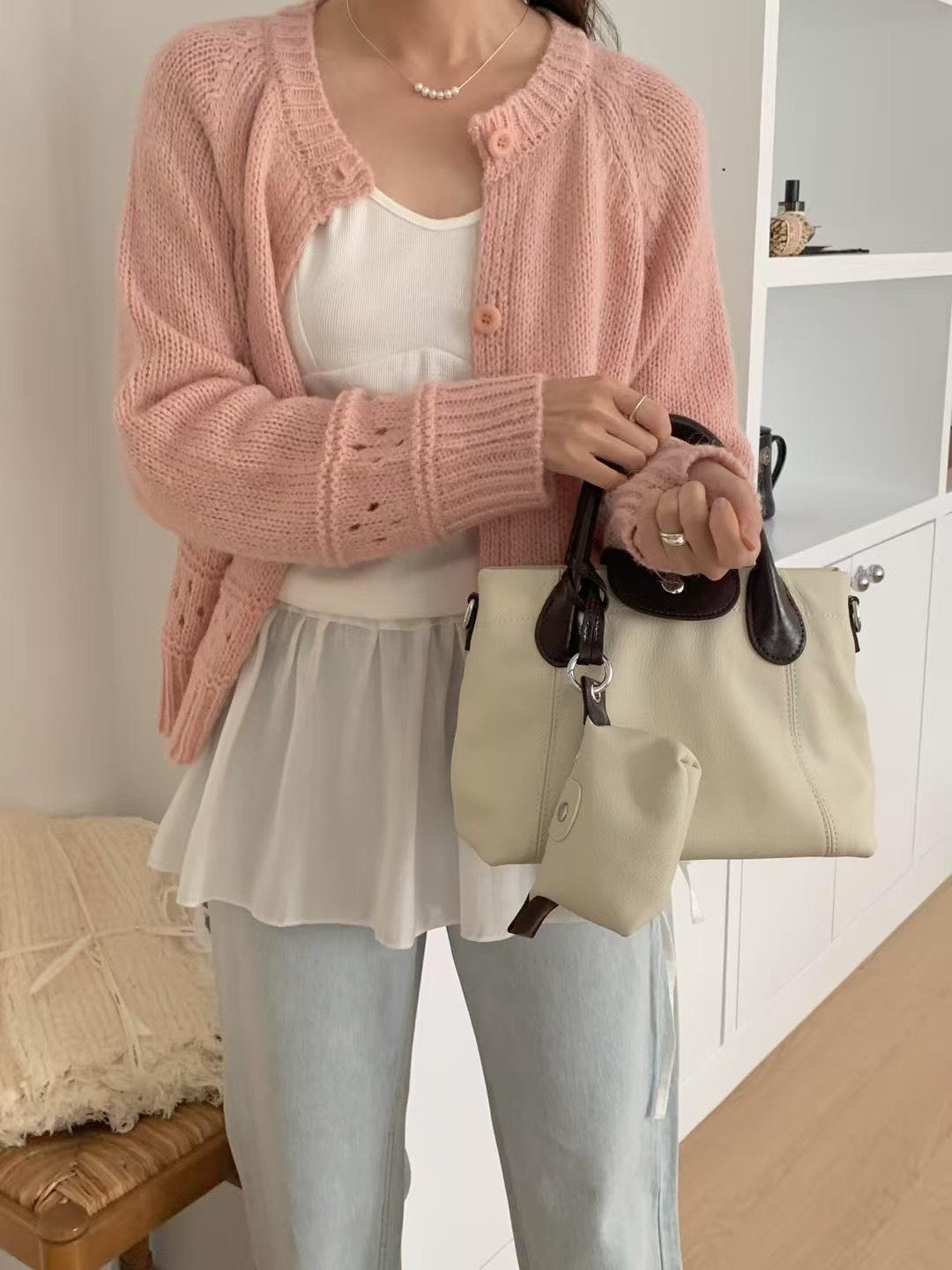 LEONIE巧克力牛奶手提包