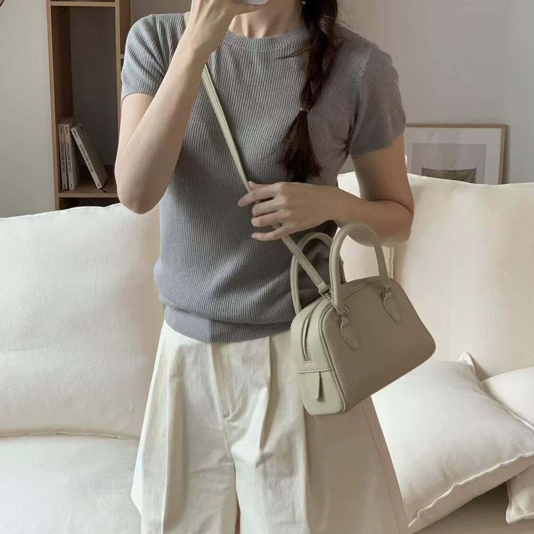 LEONIE韓國荔枝紋小手提包