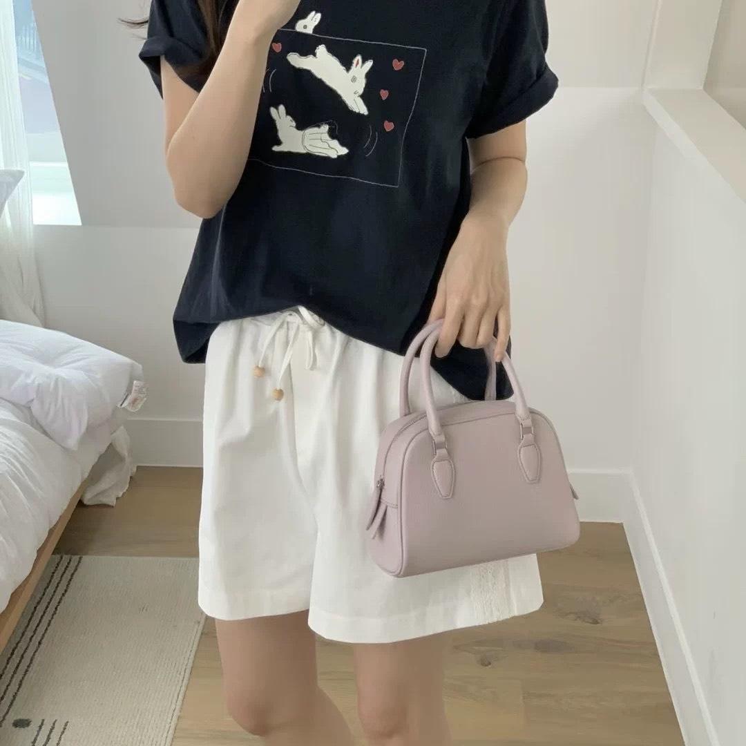 LEONIE韓國荔枝紋小手提包