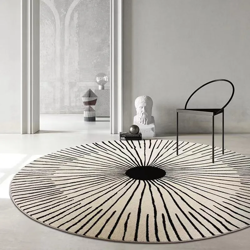 仿羊絨圓形地毯客廳emitcarpet