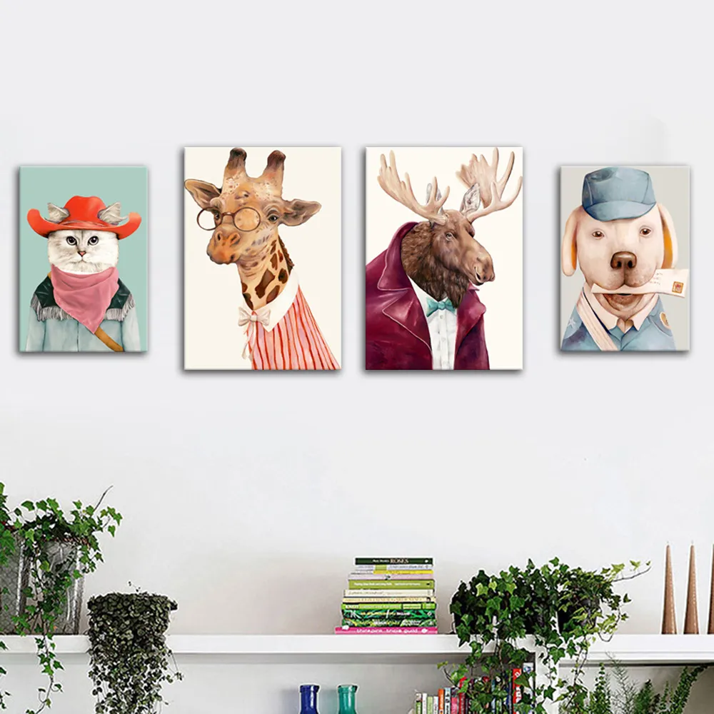無框掛畫 | 現代壁畫單件組 | 動物藝術Animal art