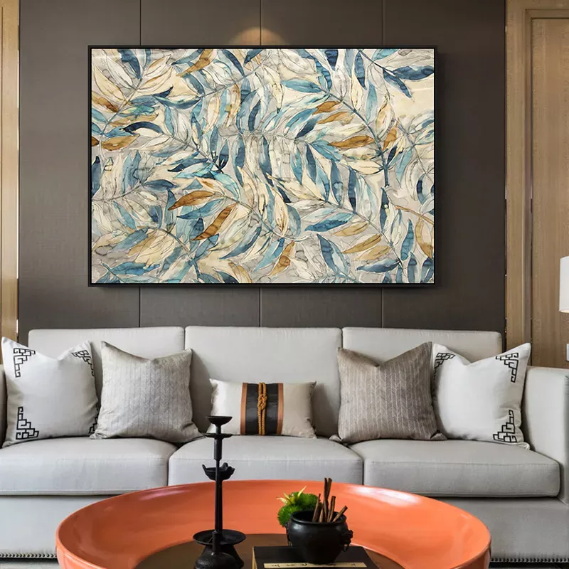 掛畫 | 壁畫 | 客廳軟裝畫作 - 抽象葉藝術