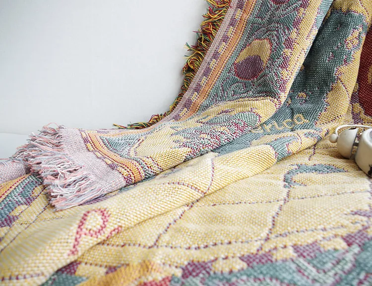 多功能編織蓋毯 | 虎克船長的漫遊-露營毯 Weaving Blanket