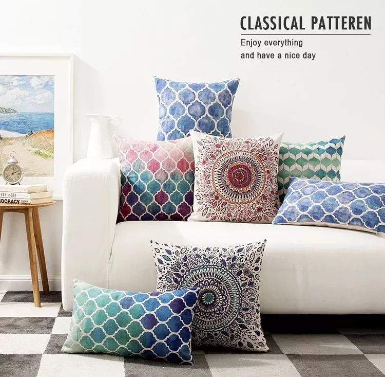 抱枕腰枕 | 北歐棉麻抱枕 - 厚磅