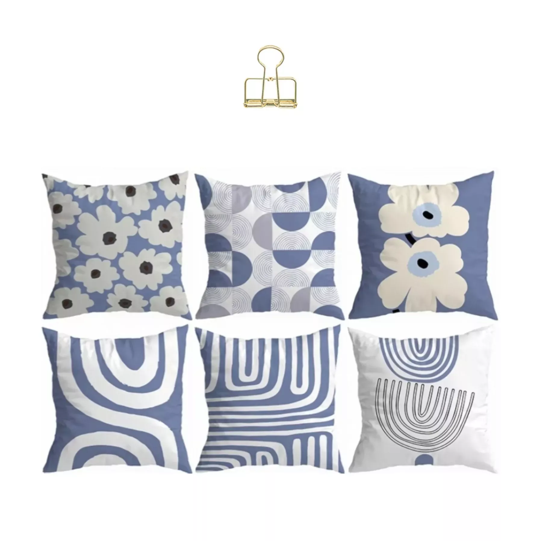 抱枕腰枕 | 暖絨抱枕-清新藍翼