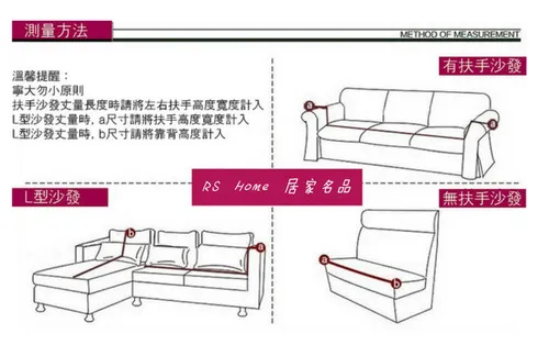 沙發套丈量