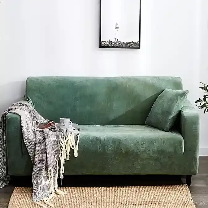 法蘭絨沙發套-青綠