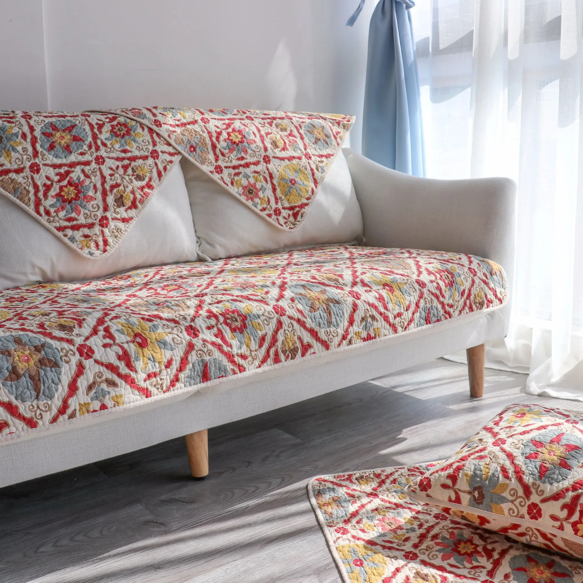 棉質沙發墊坐墊靠背墊萬用墊軟裝沙發