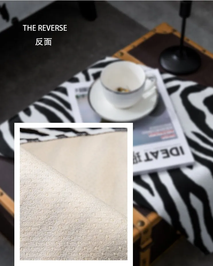 雪尼爾沙發墊-Zebra