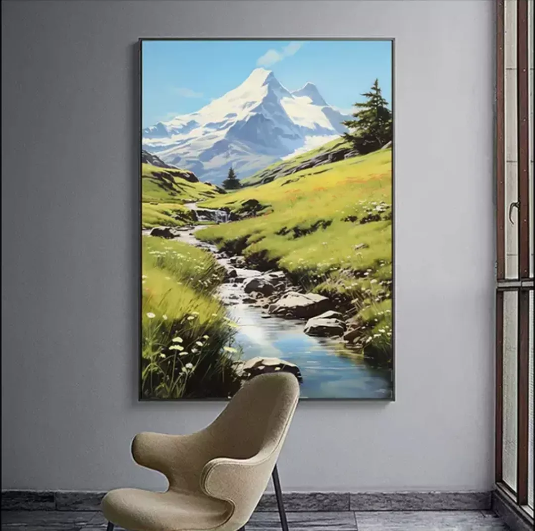 掛畫 | 壁畫 | 客廳軟裝畫作 - 雪山遙望C