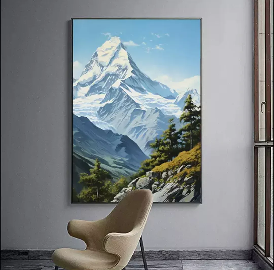 掛畫 | 壁畫 | 客廳軟裝畫作 - 雪山遙望B