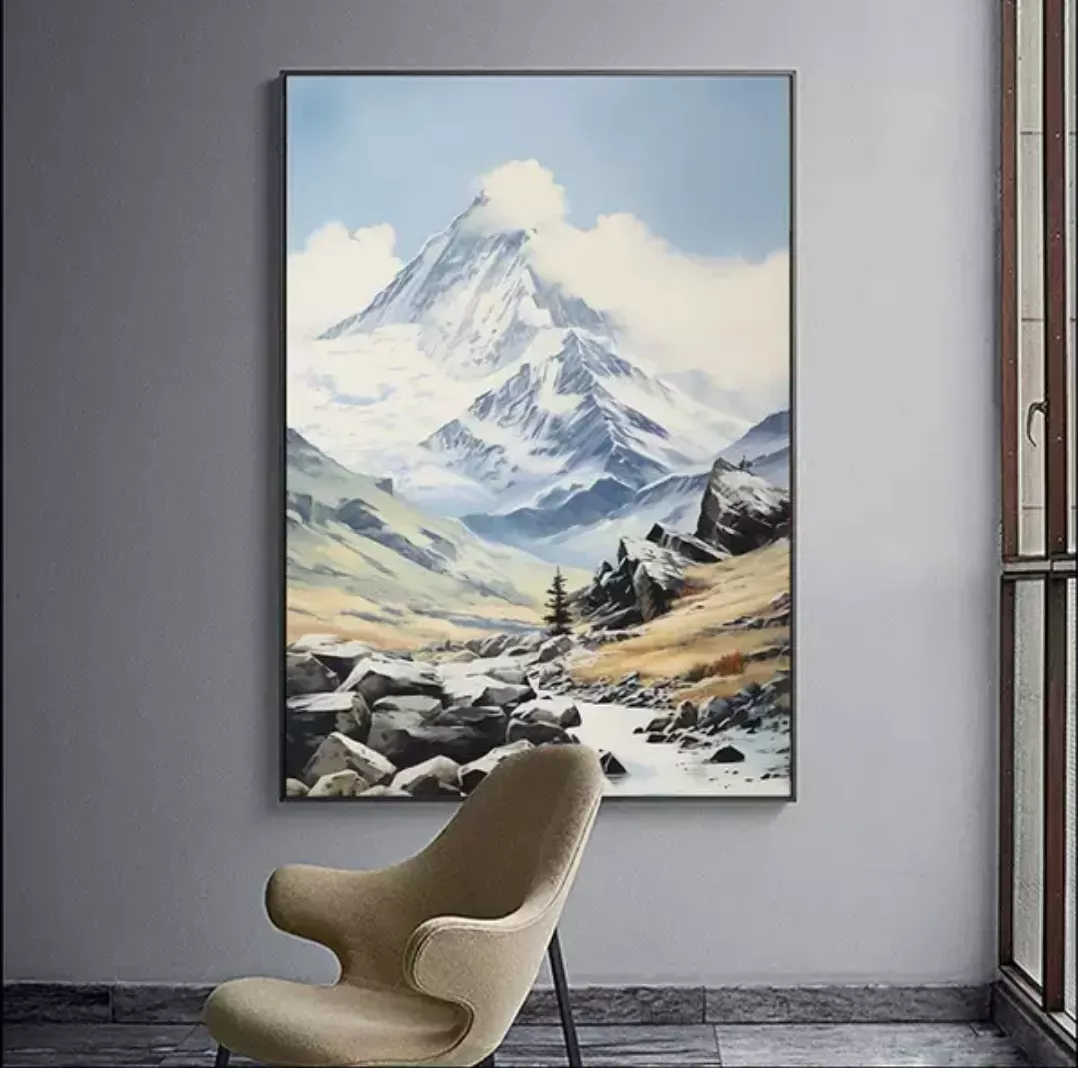 掛畫 | 壁畫 | 客廳軟裝畫作 - 雪山遙望A
