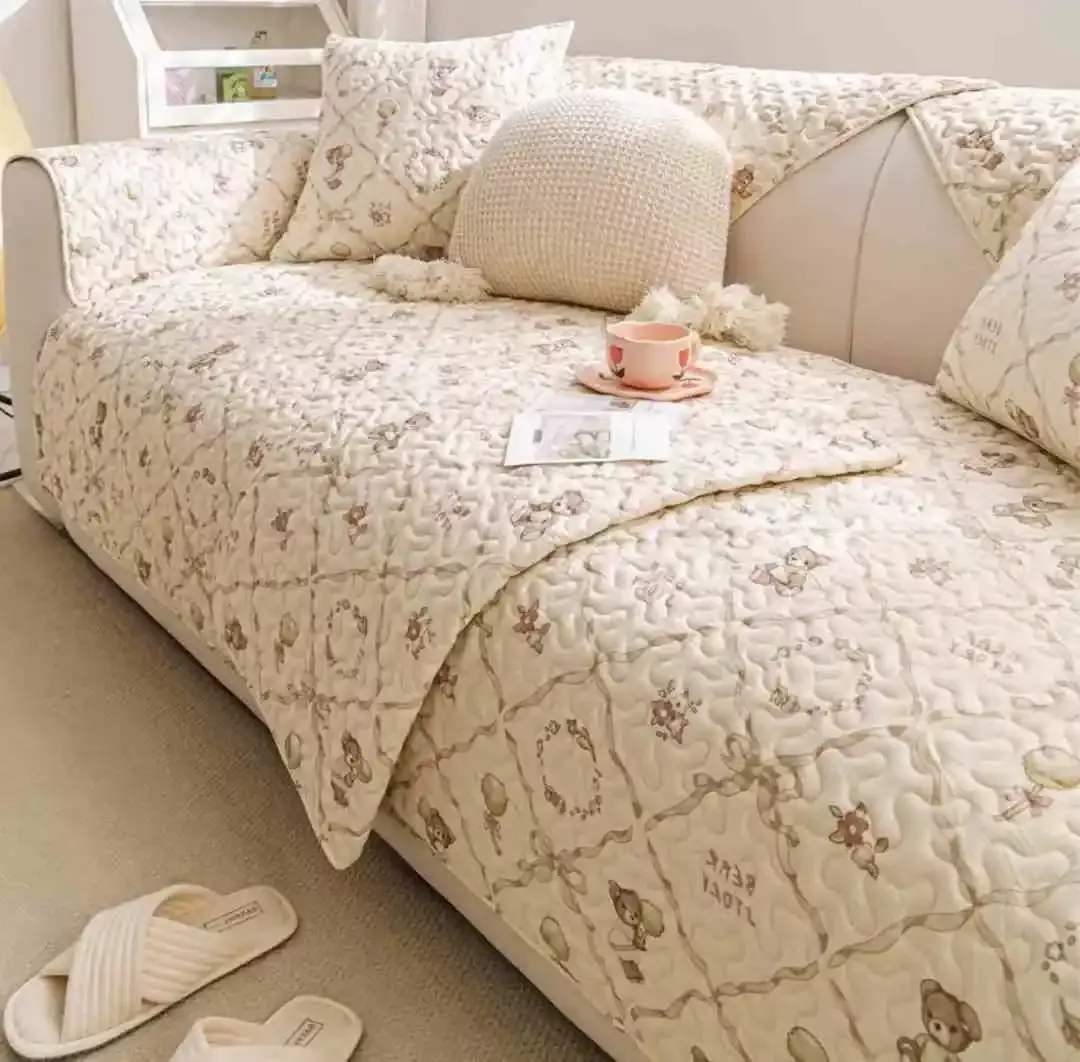 棉質沙發墊-溫馨小熊