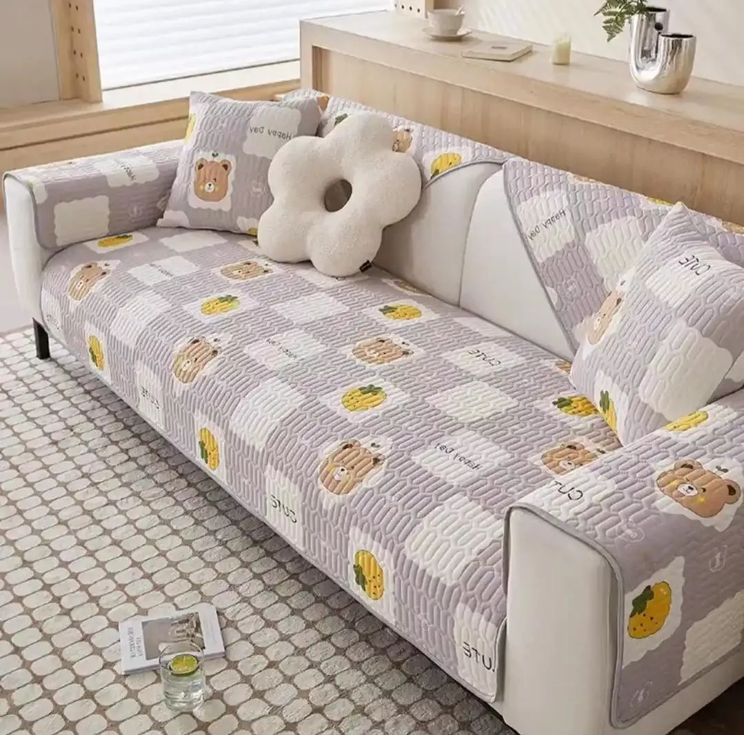 涼感乳膠沙發墊-lovely bear