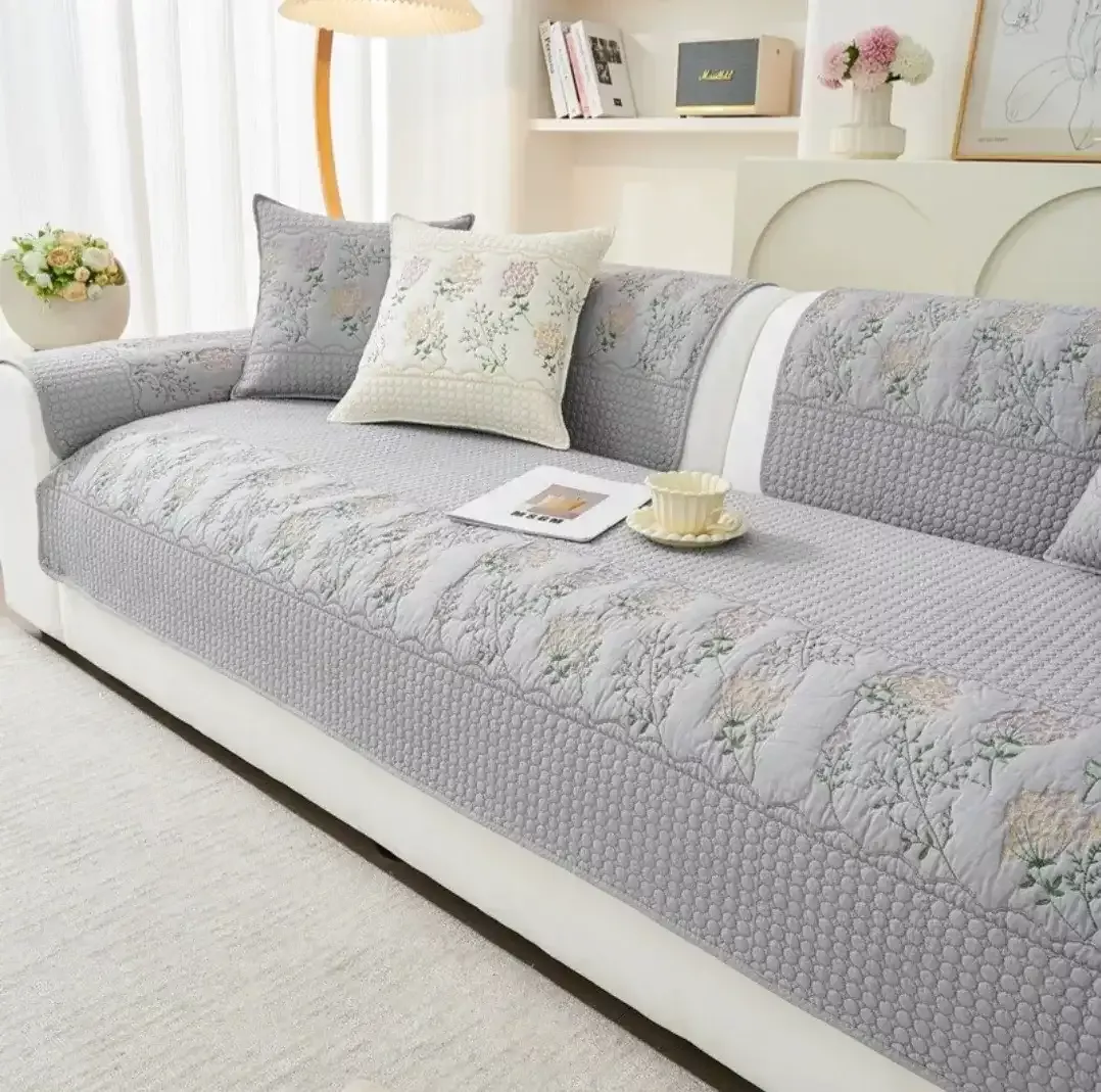 棉質沙發墊-逸仙灰