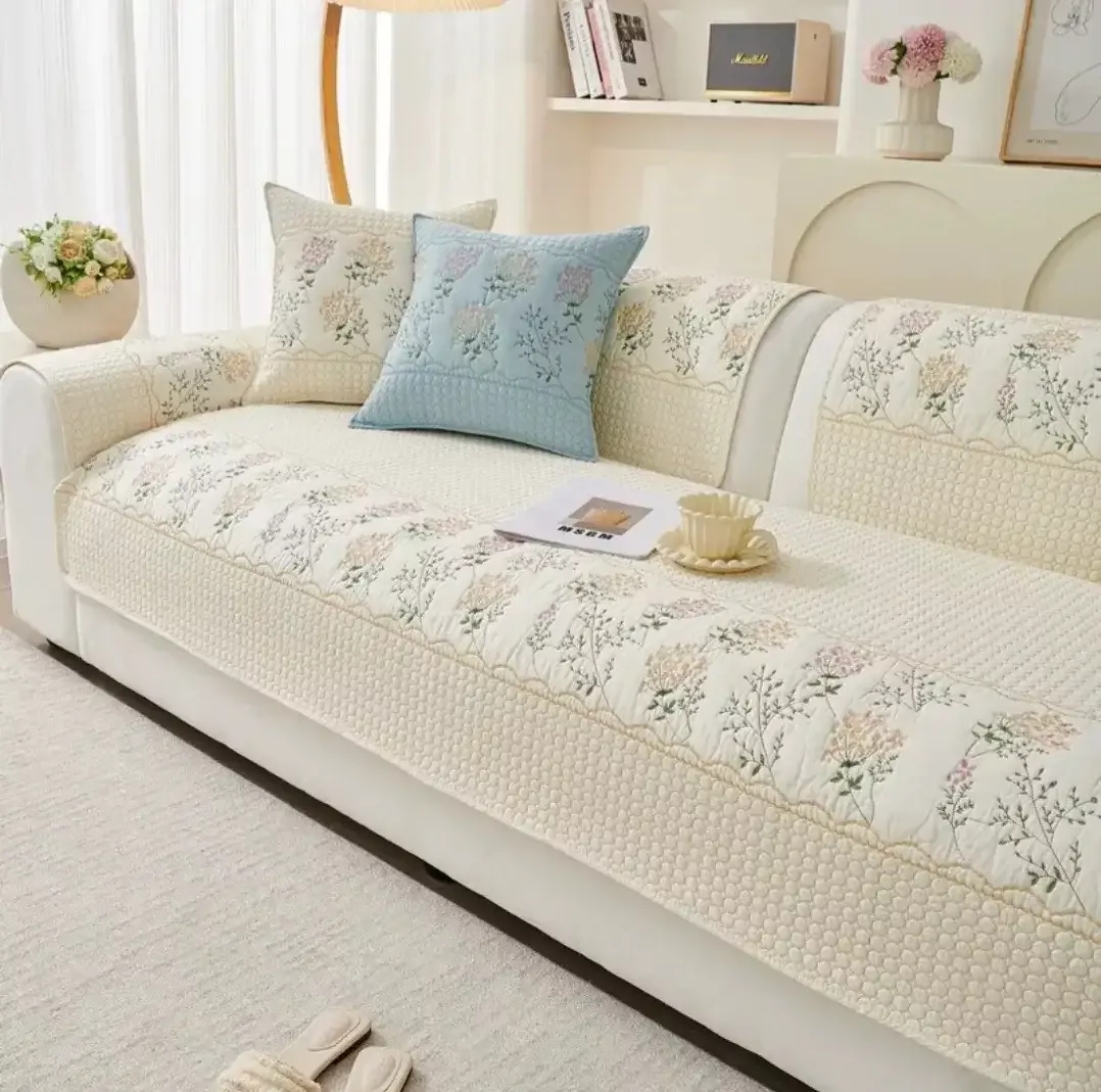 棉質沙發墊-逸仙米杏