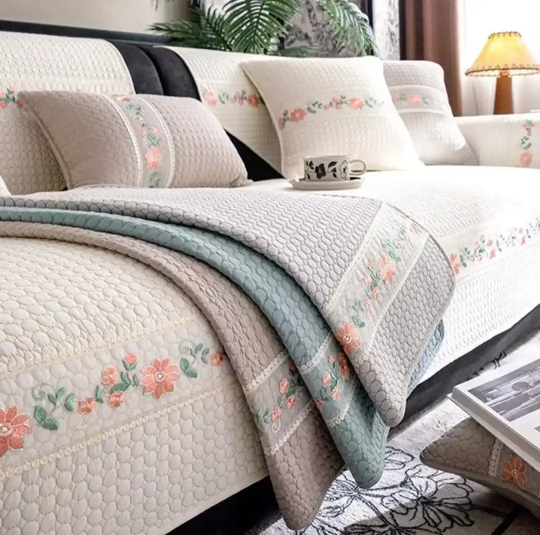 沙發巾靠背墊坐墊萬用墊棉質沙發墊軟裝