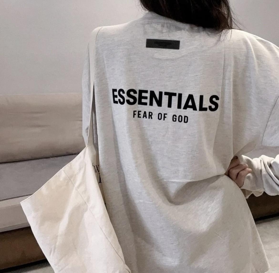 Fear Of God Essentials 22ss 前後植絨字體 Logo 薄長TEE